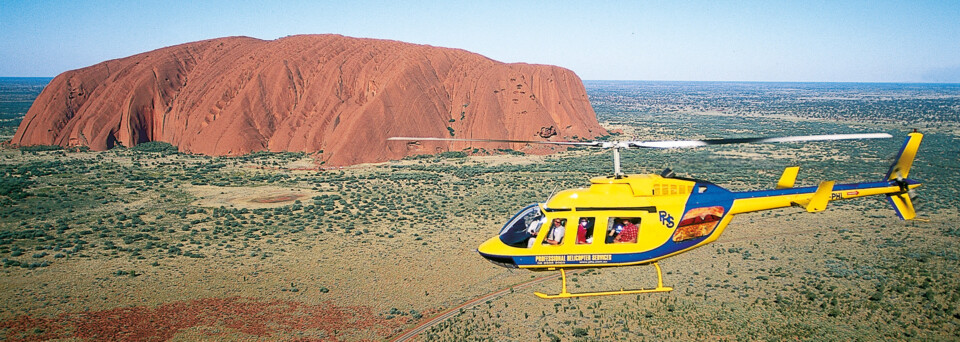 Helikopterflug über den Ayers Rock