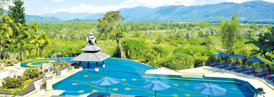 Pool des Anantara Golden Triangle Elephant Camp & Resort
