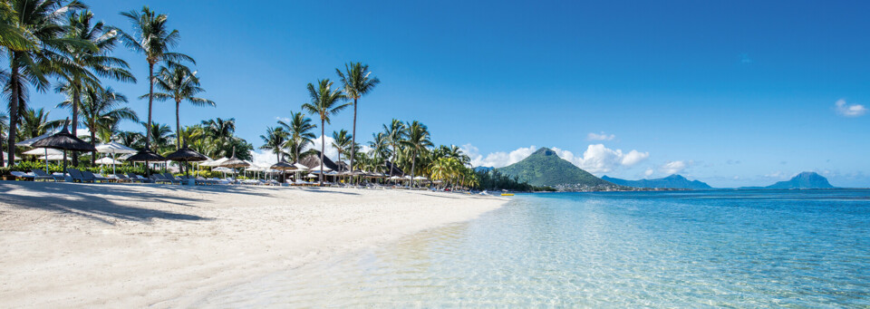 Strand des Sugar Beach am Strand von Flic en Flac