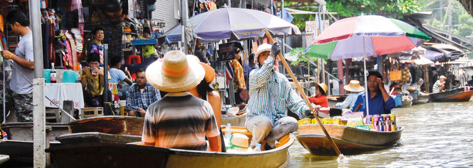 Schwimmender Markt Bangkok