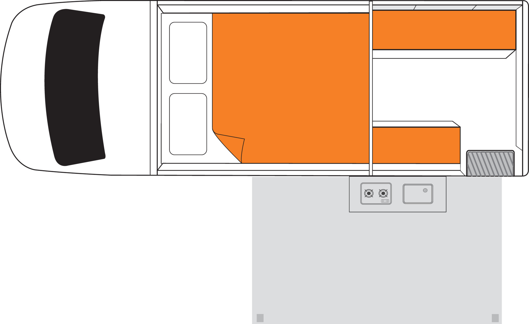 Floorplan bei Nacht des Britz 