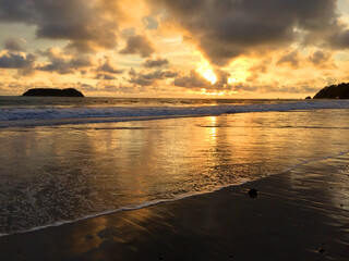 Costa Rica Reisebericht - Sonnenuntergang Pazifikküste Costa Rica