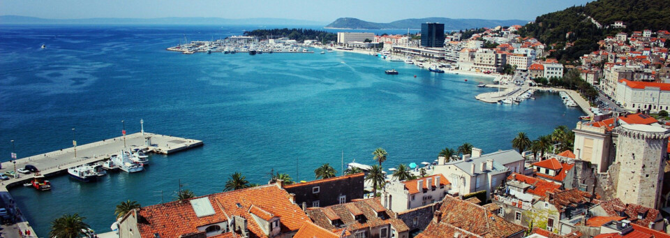Hafen der Stadt Split in Kroatien
