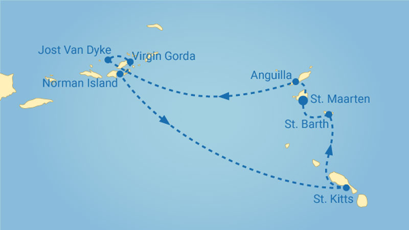 Route Treasure Island mit der Star Flyer Route Treasure Island mit der Star Flyer