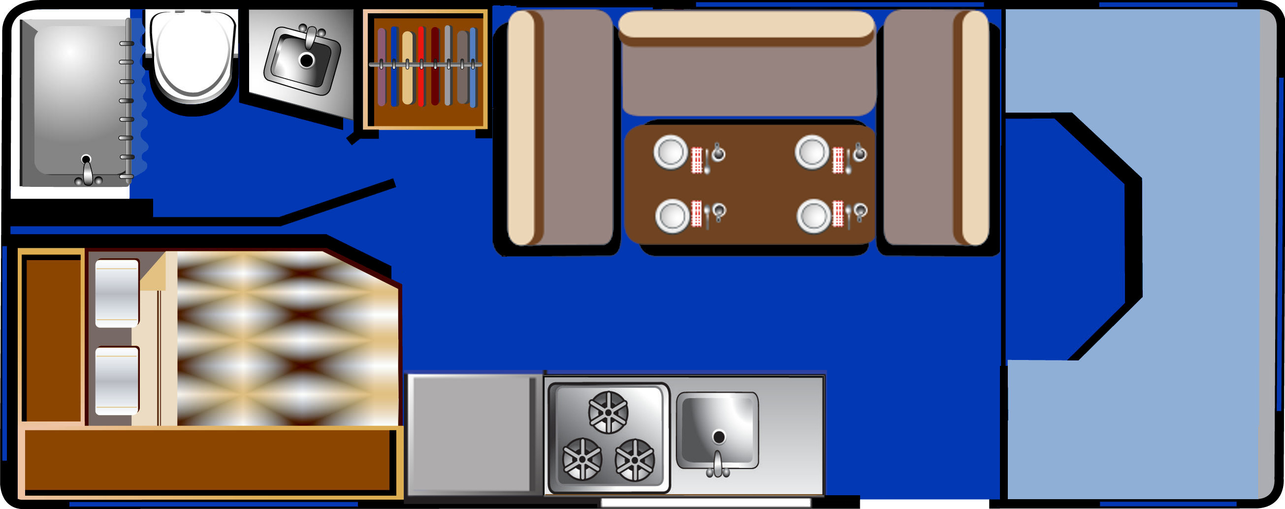 Floorplan bei Tag des C 22 - 24 ft