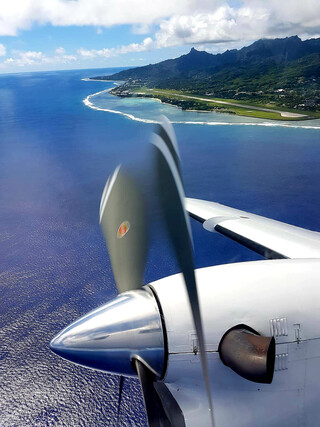 Cook Inseln Reisebericht - Air Rarotonga Flug