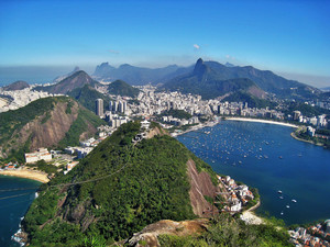 Aussicht vom Zuckerhut auf Rio de Janeiro