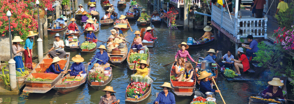 Damnoen Saduak Markt - Floating Market Bangkok