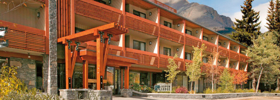 Außenansicht der Banff Aspen Lodge 
