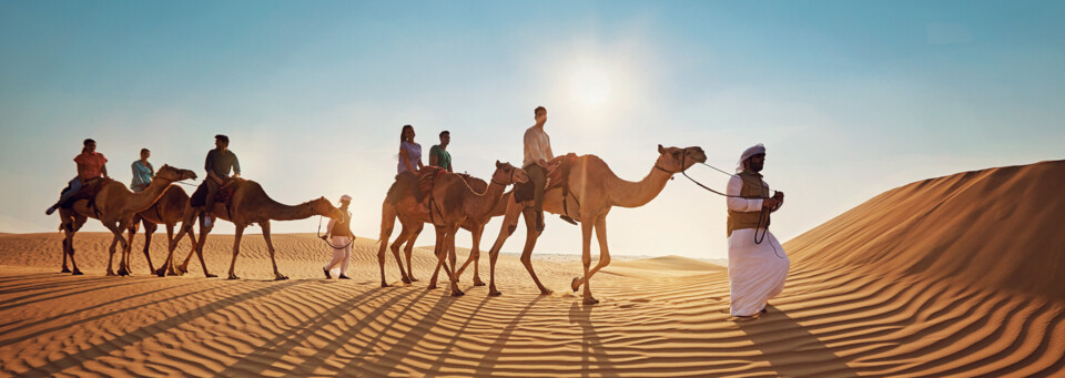 Abu Dhabi Wüste Kamelreiten