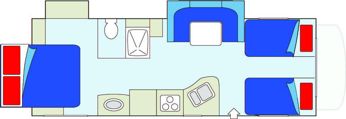 Floorplan bei Tag des MH-B Midi Motorhome