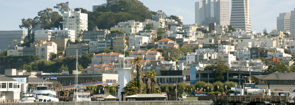 Blick auf San Francisco und den Hafen