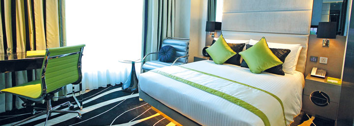 Zimmerbeispiel des Hotel Madera Kowloon