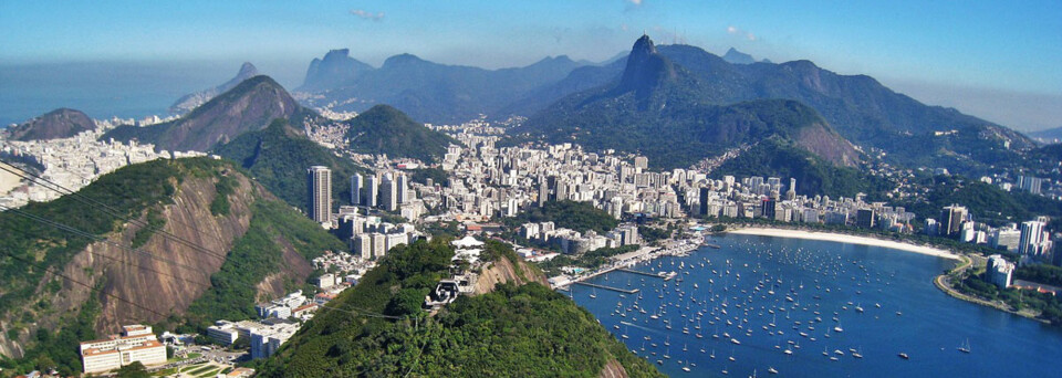 Aussicht vom Zuckerhut auf Rio de Janeiro