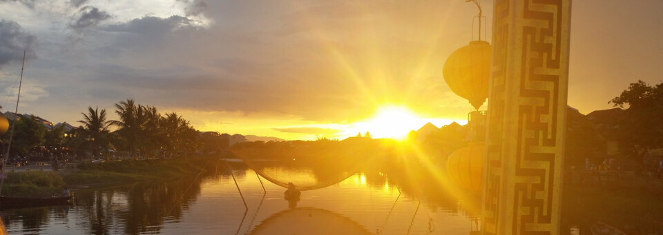 Sonnenuntergang in Hoi An Vietnam