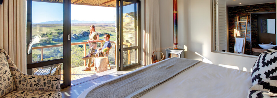 Zimmerbeispiel der Garden Route Game Lodge