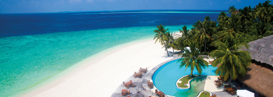 Malediven Malé - Filitheyo Island Resort Pool und Bar