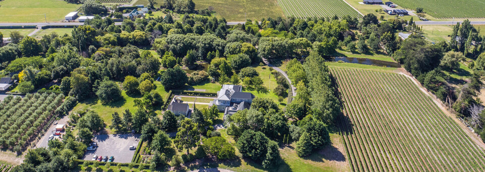 The Marlborough Lodge aus der Luft