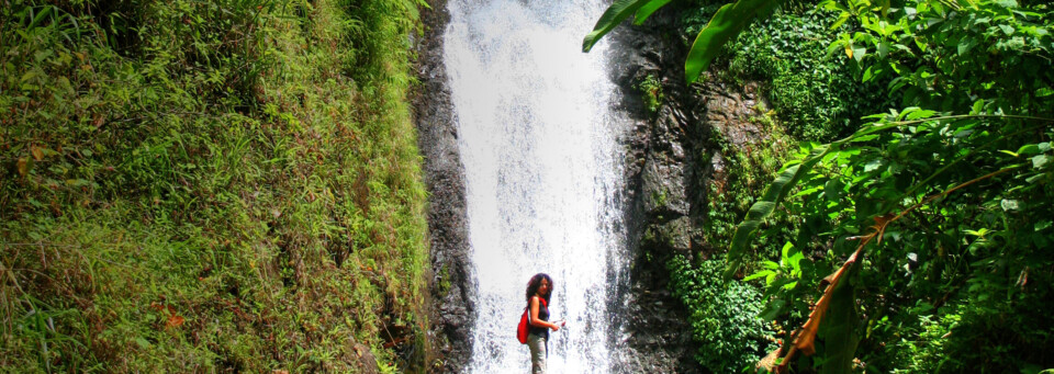 Au Coin Wasserfall auf Grenada