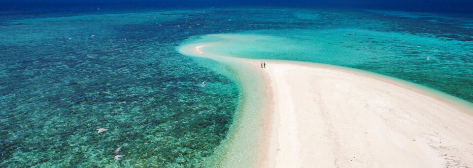 Sandbank und Meer im Tropischen Norden Queenslands