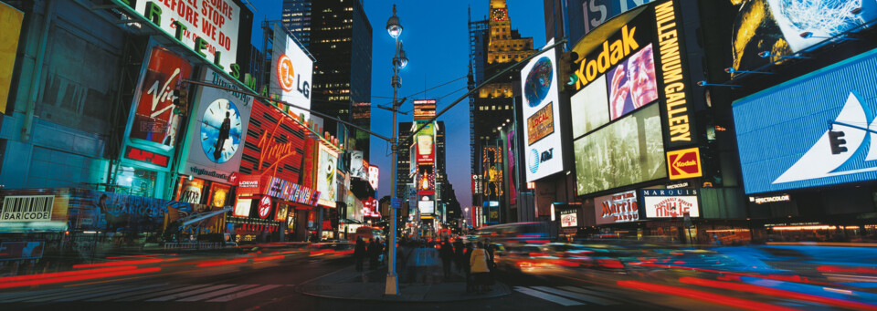 New York Times Square bei Nacht