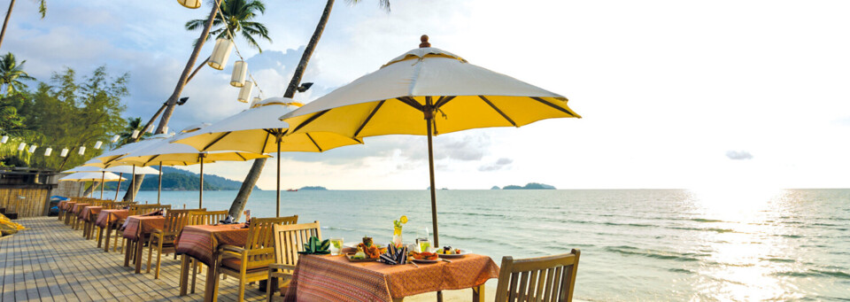 Restaurant "By the Sea" des Santhiya Tree Koh Chang Resort
