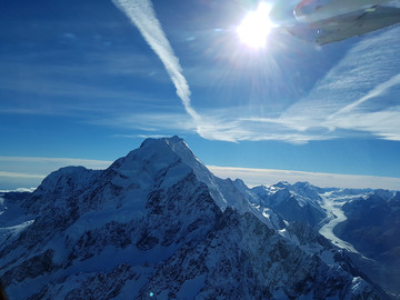 Reisebericht Neuseeland: Rundflug über die Berg- und Gletscherwelt Neuseelands