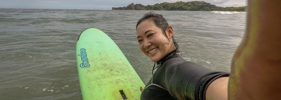 Selfie beim Surfen