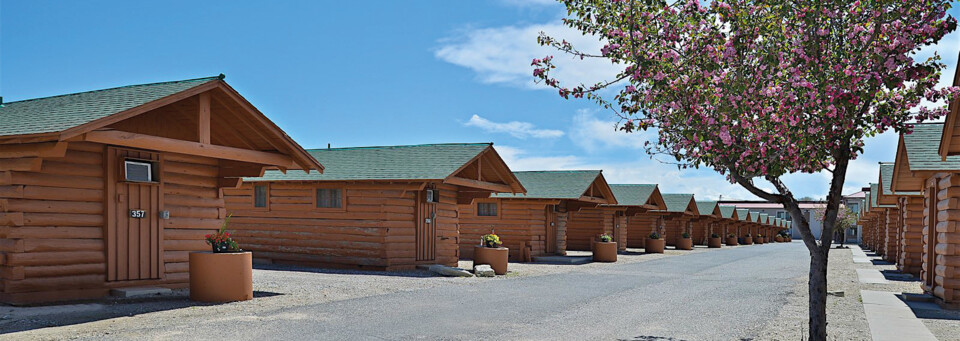 Außenansicht der Buffalo Bill Cabin Village