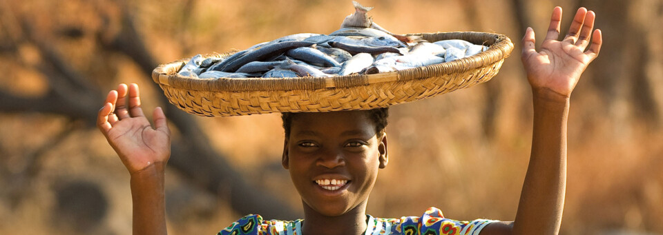 Frau in Malawi