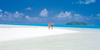 Paar auf Aitutaki Cook Islands