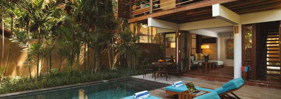 Pool-Villa Beispiel des Jeeva Klui Resort auf Lombok