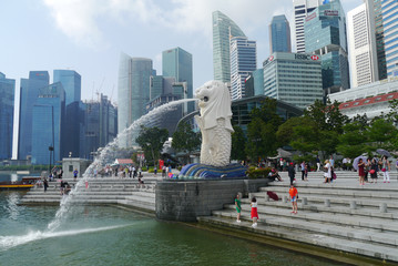 Reisebericht Singapur: Merlion in Singapur