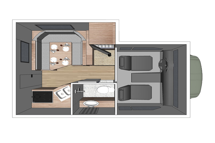 Floorplan bei Tag des Truck Camper TCB