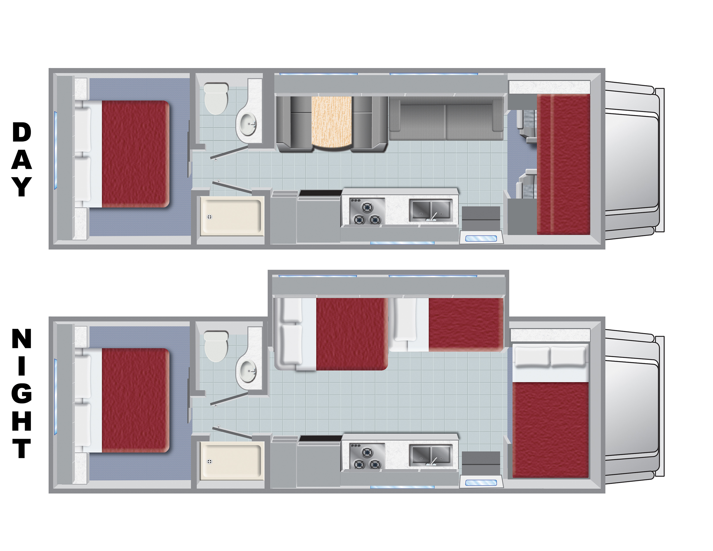 El Monte FS31 Camper Floorplan