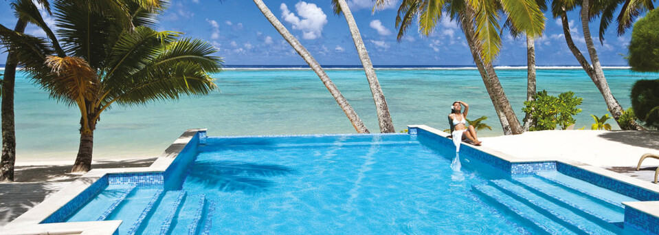 The Little Polynesian Pool mit Frau Rarotonga