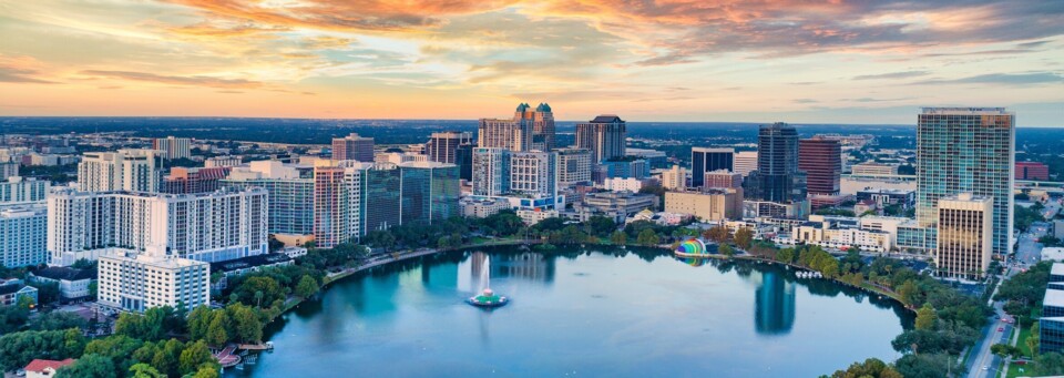 Orlando Skyline Sonnenuntergang