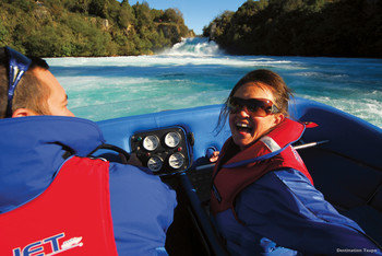 Jetboot fahren an den Huka Falls