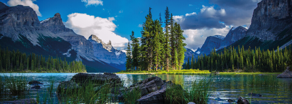 Maligne Lake im Jasper Nationalpark, Alberta