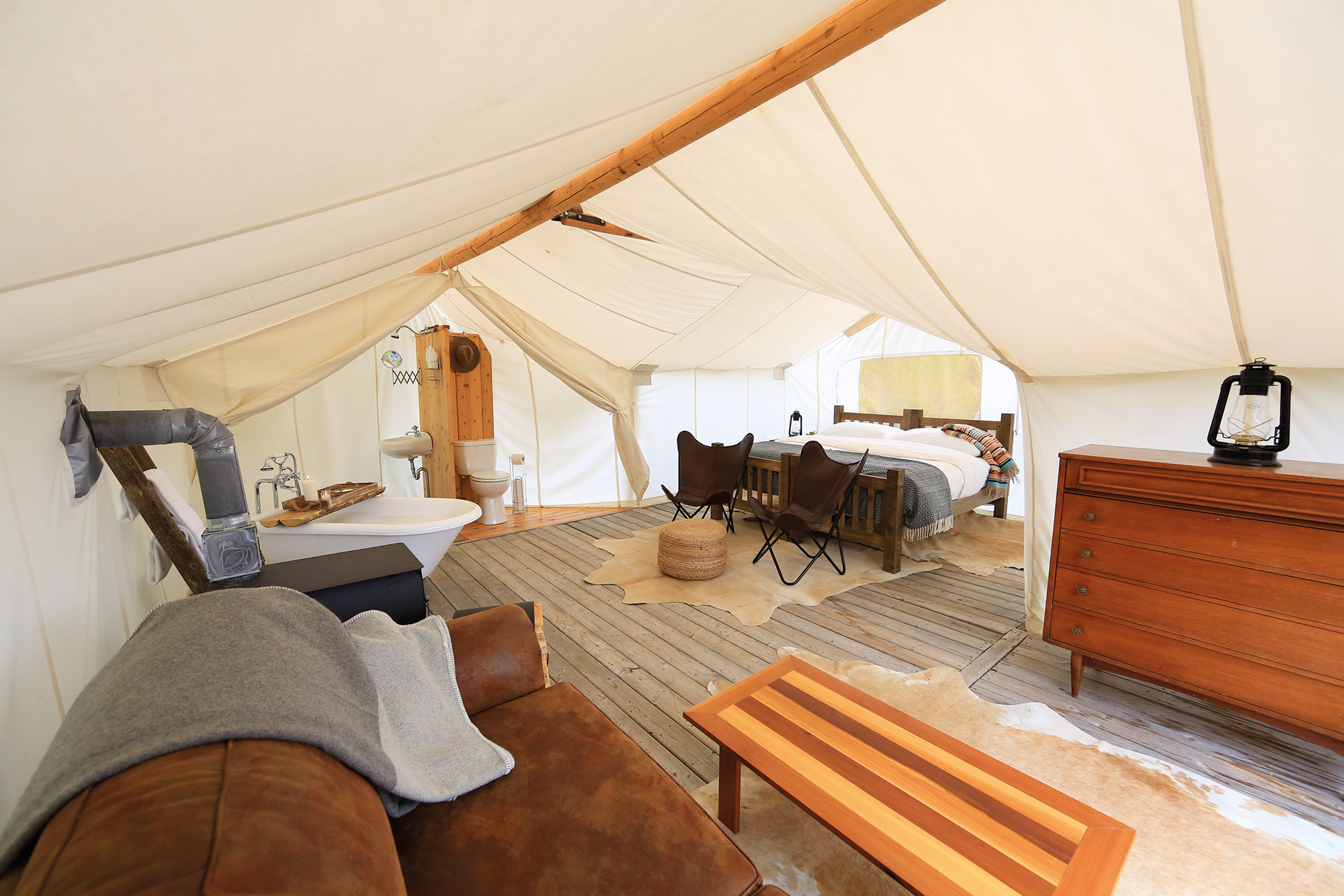 Suite Zelt des Glacier Under Canvas©