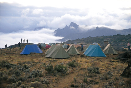 Zelte am Kilimanjaro