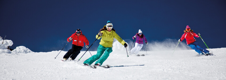 Skigruppe in Big White