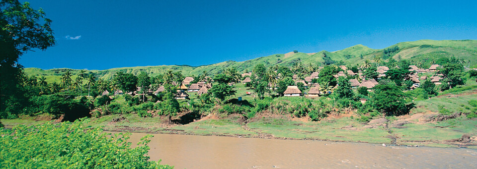 Dorf auf den Fiji Inseln