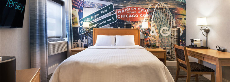 Hotel Versey Chicago Zimmerbeispiel