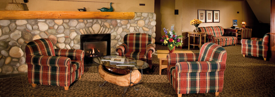 Lobby der Lobstick Lodge