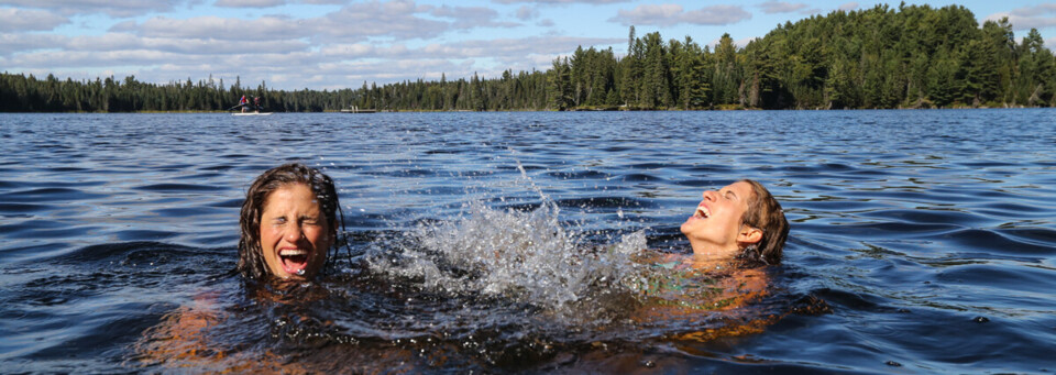 Schwimmen im Algonquin Park