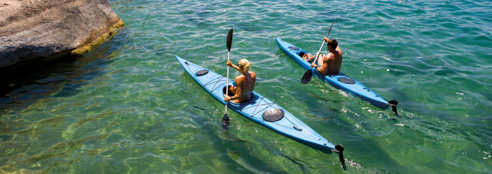 Kajakfahrer auf dem Lake Malawi