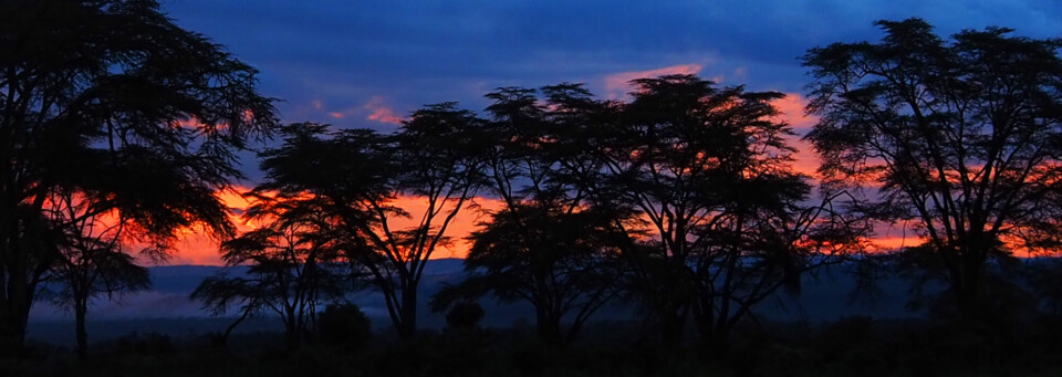 Kenia Reisebericht - Sonnenuntergang am Lake Nakuru