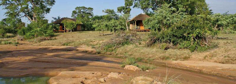 Außenansicht des Shindzela Tented Safari Camp