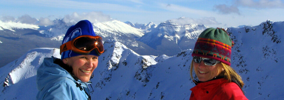 Skifahrerinnen in Jasper/Marmot Basin
